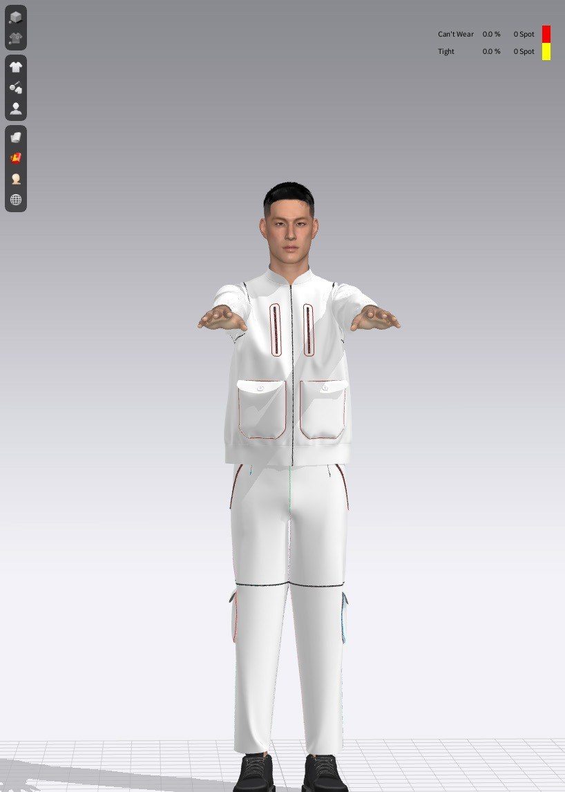 Fit map arms stretched